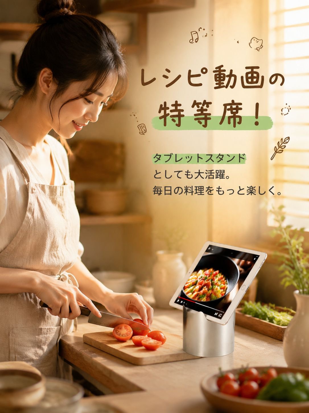 【調理台を汚さない】多機能ステンレス鍋蓋・お玉スタンド | レシピ立て 食洗機対応 箸置き 菜箸トレイ 錆びにくい コンパクト