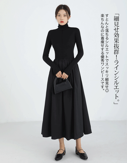 ニットドッキングワンピース