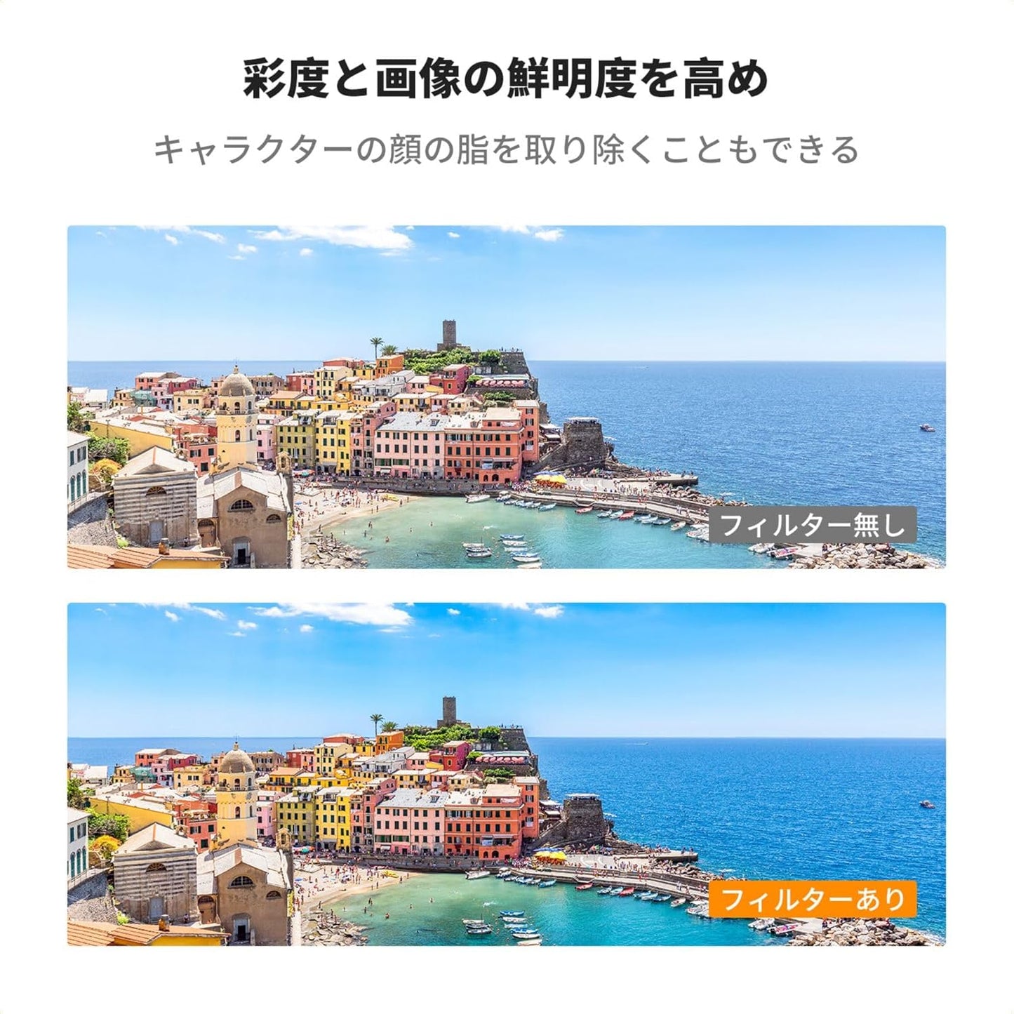 52mm プロフェッショナル携帯電話カメラクリップ、すべてのスマートフォン用 アルミニウム合金スレッド (丸穴, CPLフィルター付き)