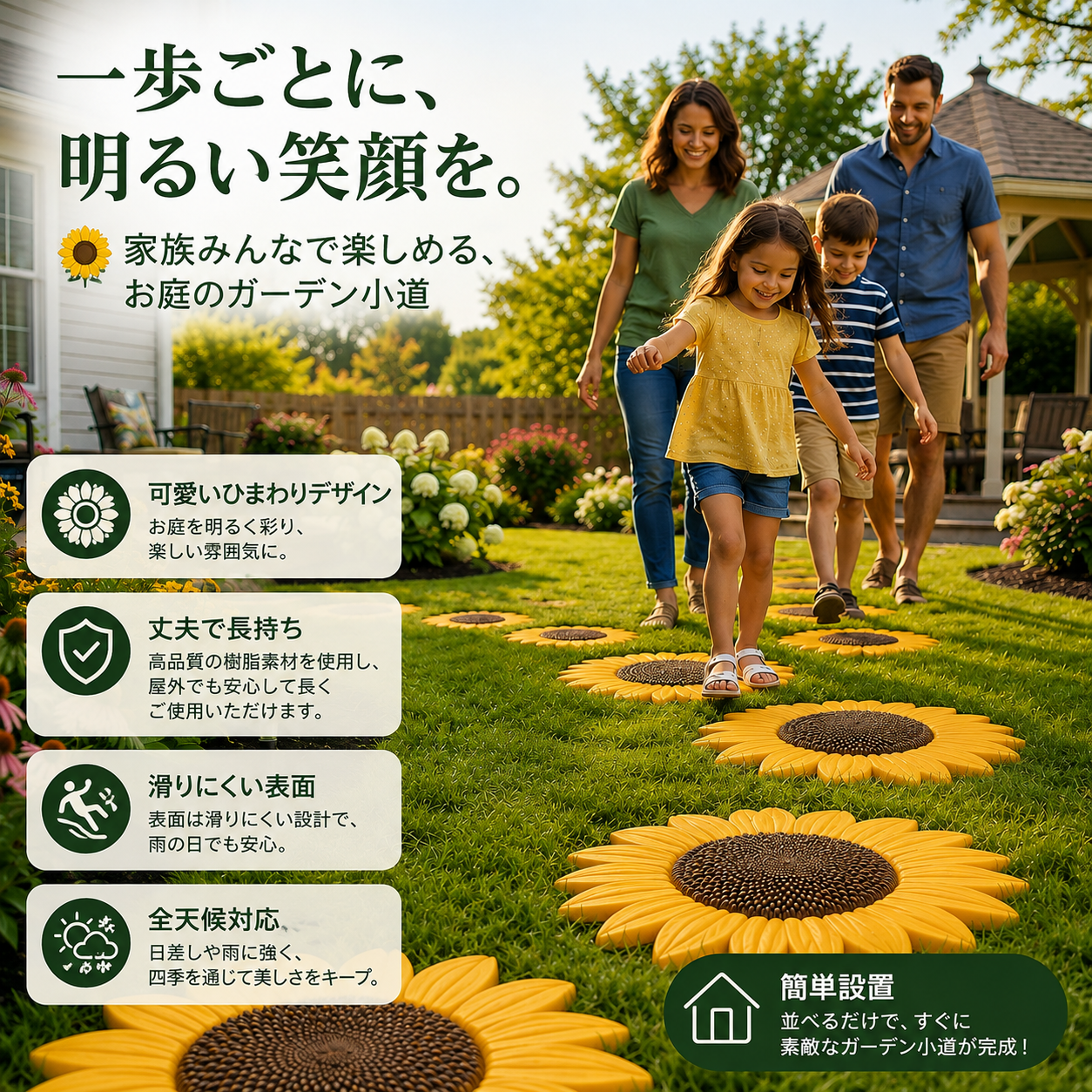 🌻 再利用可能 ガーデンアート型枠 — 唯一無二のお庭を作り上げる
