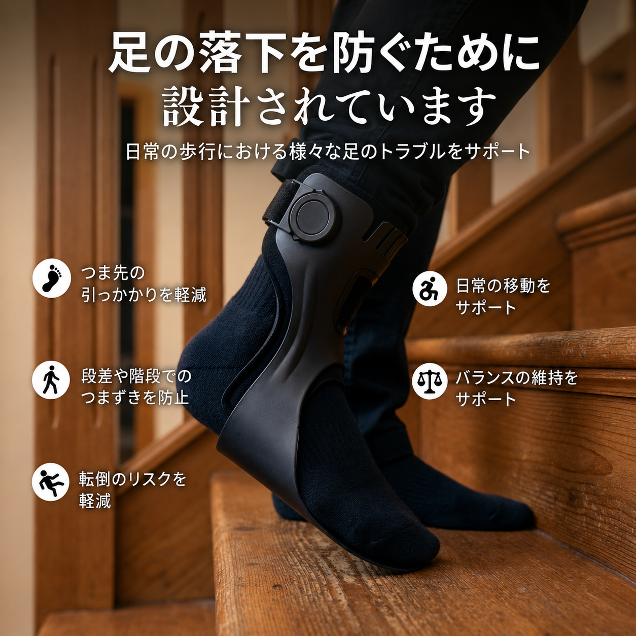 下垂足サポートAFO装具