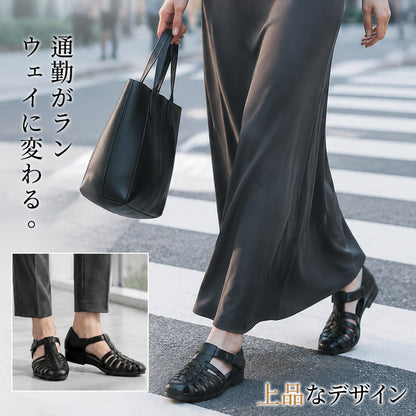 【幅広・外反母趾】グルカサンダル 本革 レディース 痛くない 歩きやすい 疲れにくい 柔らかい フラットサンダル ぺたんこ 軽量 ローヒール マジックテープ 脱ぎ履き簡単 カジュアル おしゃれ 蒸れない 夏サンダル 黒 ベージュ