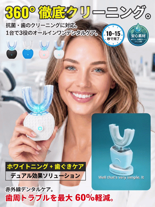 全型美白歯ブライトニング装置 簡単ステップで口元美人に！美白革命、見逃せないキャンペーン中！