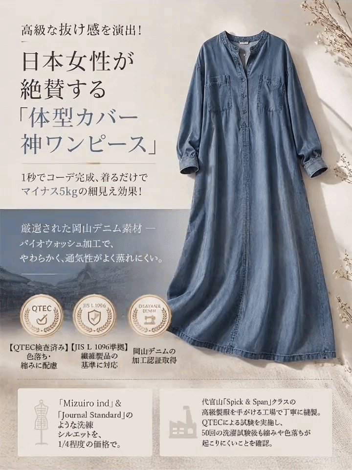 レディスデニムワンピース