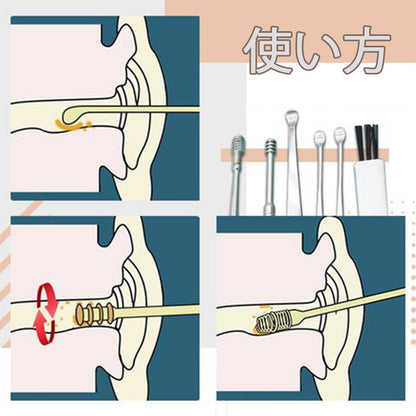 革新的な春の耳垢洗浄キット